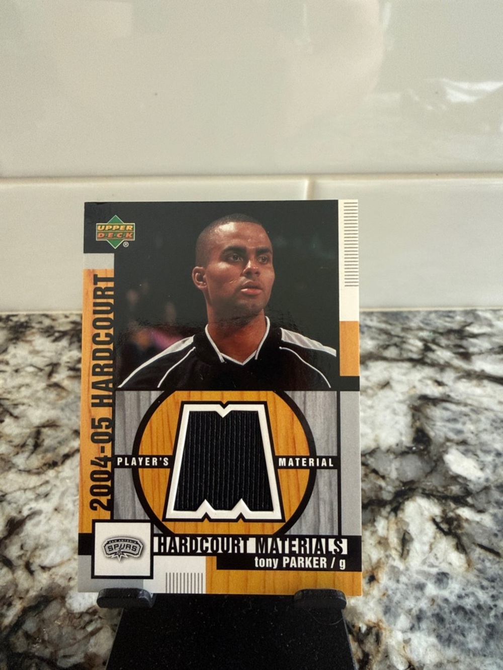 2004-05 Upper Deck Hardcourt - Hardcourt Materials Tony Parker #HM-TP